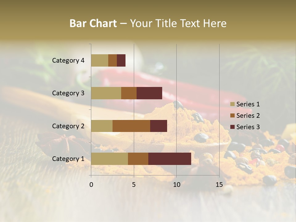 A Wooden Spoon Filled With Yellow Powder Next To Vegetables PowerPoint Template