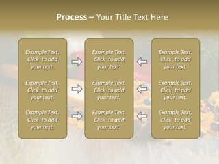 A Wooden Spoon Filled With Yellow Powder Next To Vegetables PowerPoint Template