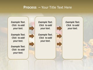 A Wooden Spoon Filled With Yellow Powder Next To Vegetables PowerPoint Template
