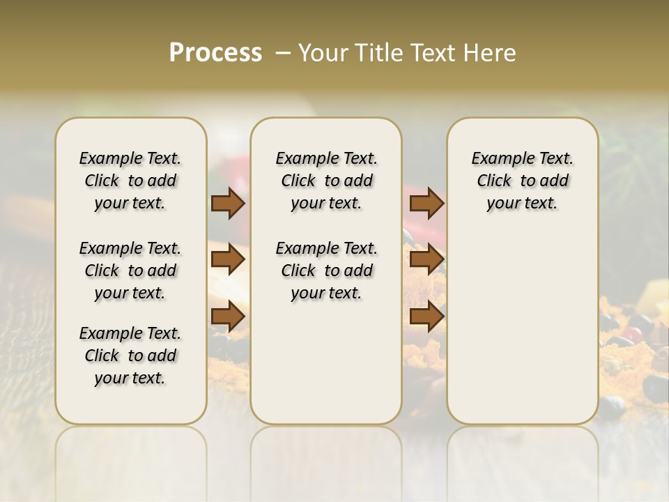 A Wooden Spoon Filled With Yellow Powder Next To Vegetables PowerPoint Template
