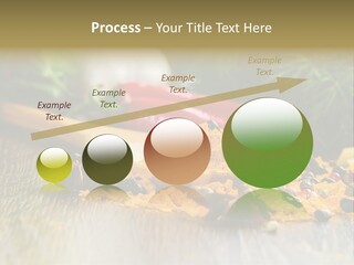 A Wooden Spoon Filled With Yellow Powder Next To Vegetables PowerPoint Template