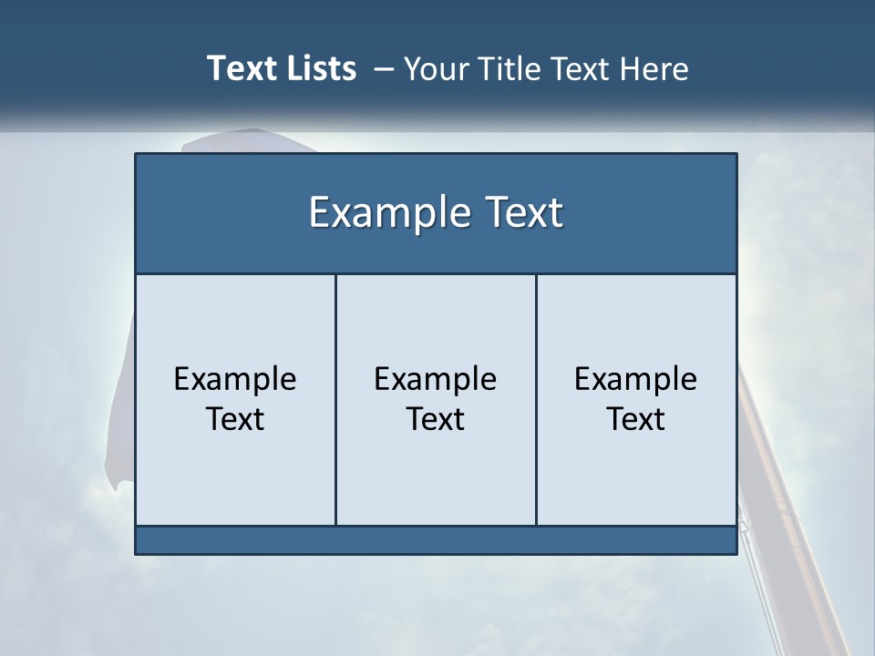 A European Flag Is Flying In The Sky PowerPoint Template