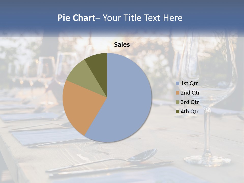 A Table Topped With Wine Glasses And Place Settings PowerPoint Template