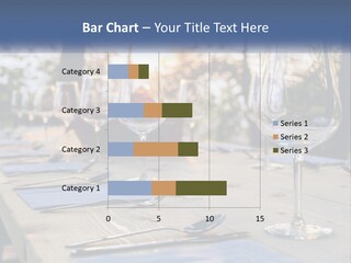 A Table Topped With Wine Glasses And Place Settings PowerPoint Template