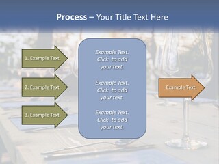 A Table Topped With Wine Glasses And Place Settings PowerPoint Template