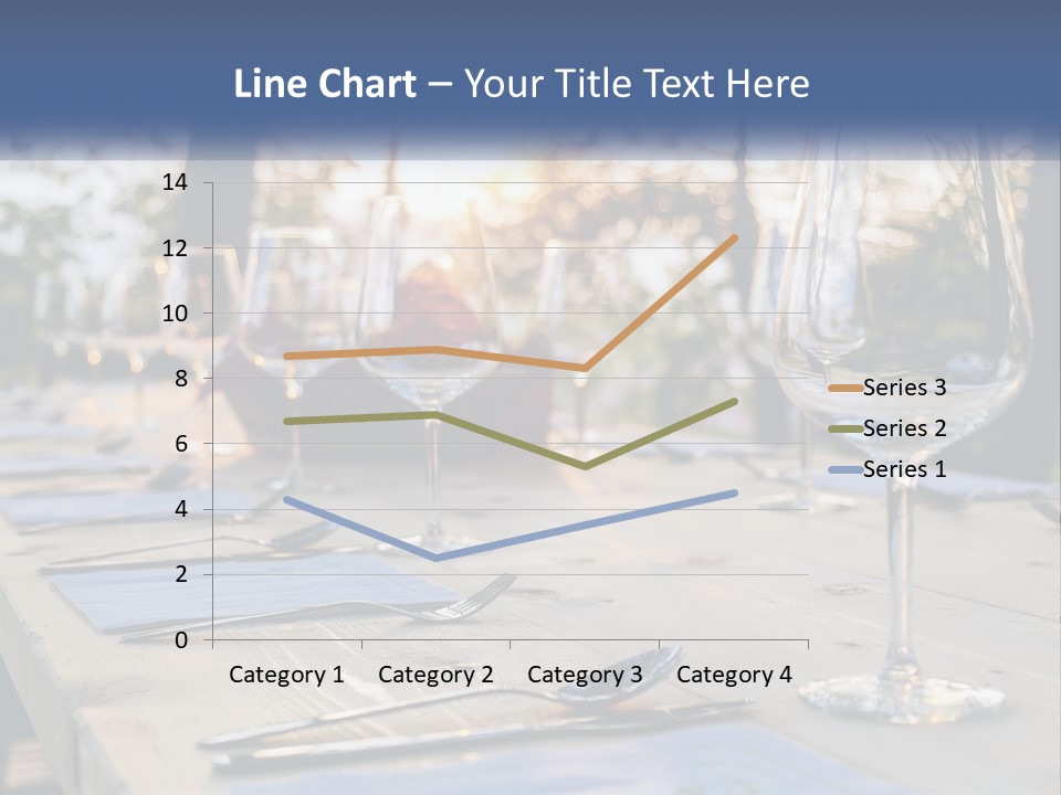 A Table Topped With Wine Glasses And Place Settings PowerPoint Template