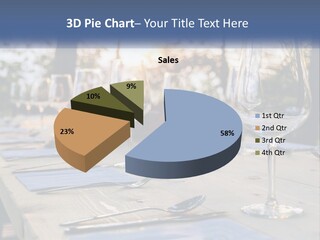 A Table Topped With Wine Glasses And Place Settings PowerPoint Template
