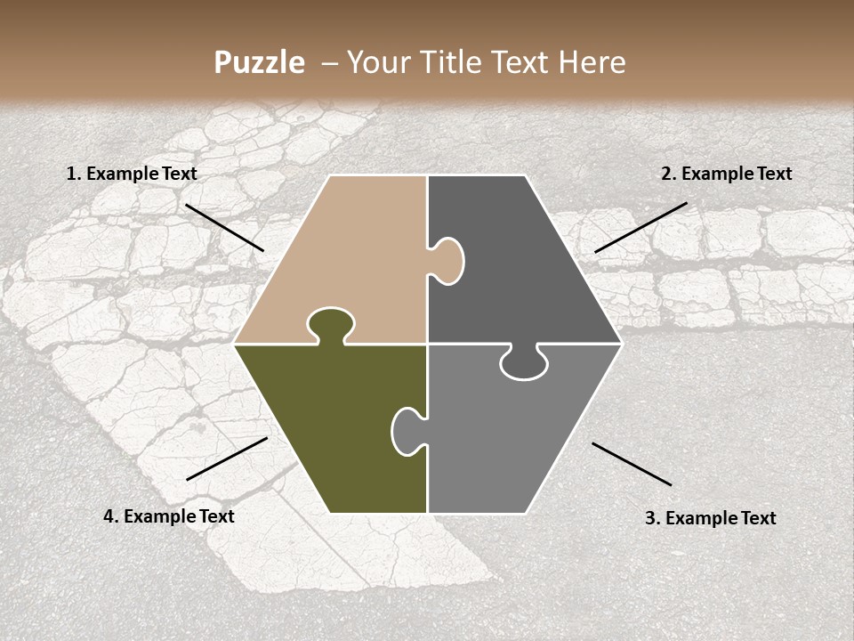 A Cross Painted On The Ground With A Brown Background PowerPoint Template