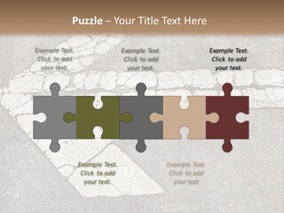 A Cross Painted On The Ground With A Brown Background PowerPoint Template