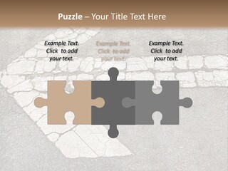 A Cross Painted On The Ground With A Brown Background PowerPoint Template