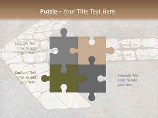 A Cross Painted On The Ground With A Brown Background PowerPoint Template