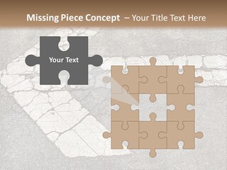 A Cross Painted On The Ground With A Brown Background PowerPoint Template