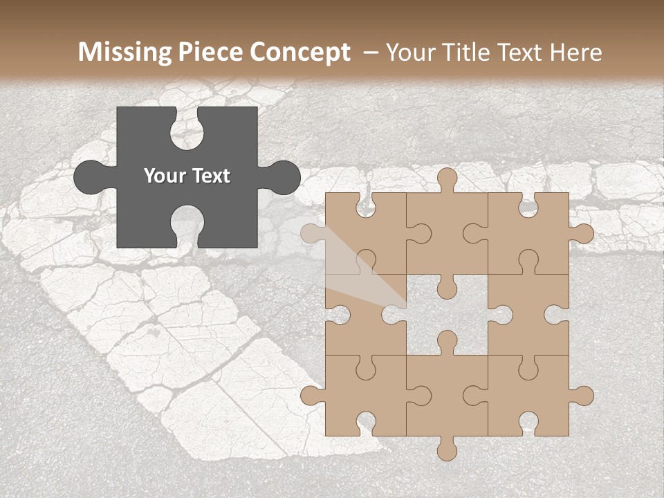 A Cross Painted On The Ground With A Brown Background PowerPoint Template