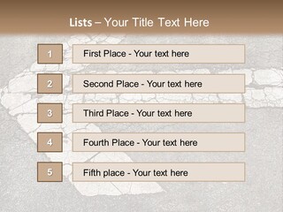 A Cross Painted On The Ground With A Brown Background PowerPoint Template