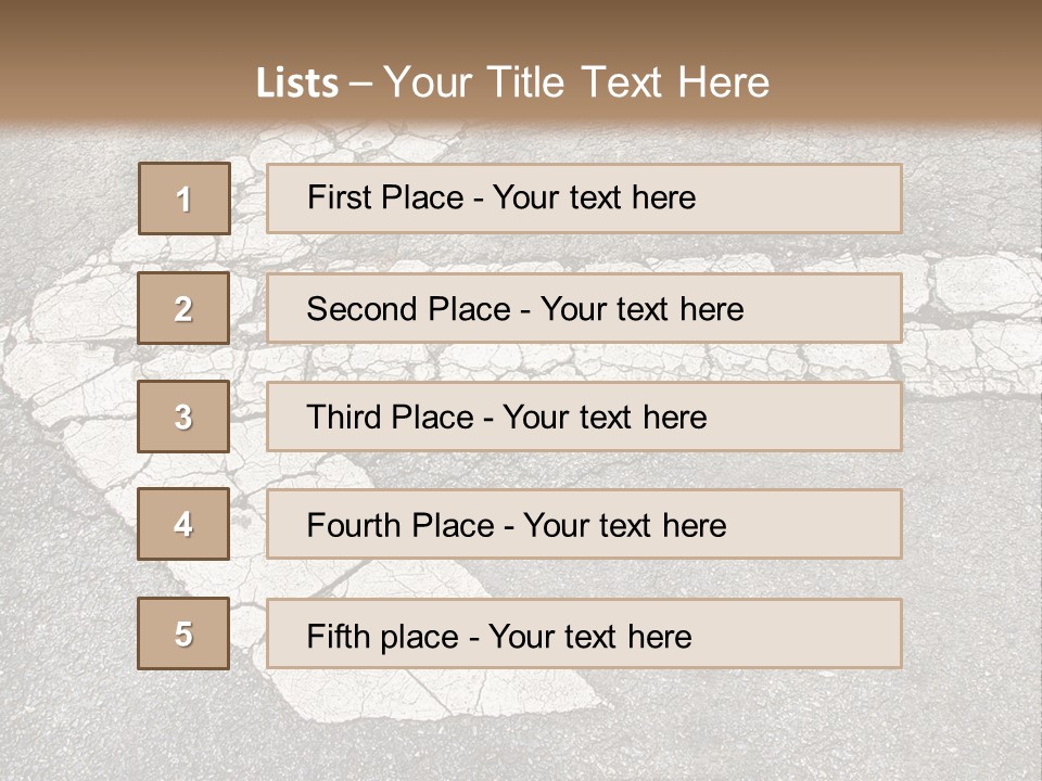 A Cross Painted On The Ground With A Brown Background PowerPoint Template