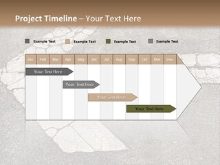 A Cross Painted On The Ground With A Brown Background PowerPoint Template