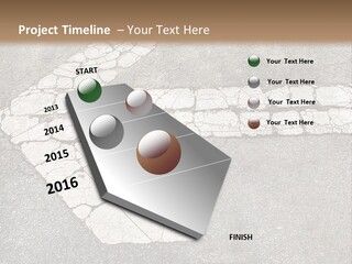 A Cross Painted On The Ground With A Brown Background PowerPoint Template