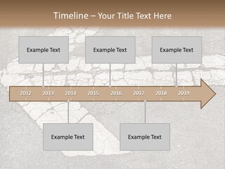A Cross Painted On The Ground With A Brown Background PowerPoint Template