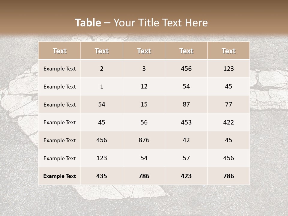 A Cross Painted On The Ground With A Brown Background PowerPoint Template