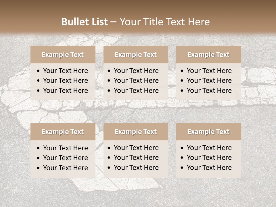 A Cross Painted On The Ground With A Brown Background PowerPoint Template