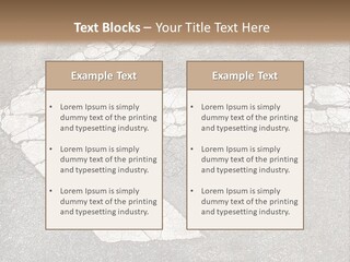 A Cross Painted On The Ground With A Brown Background PowerPoint Template
