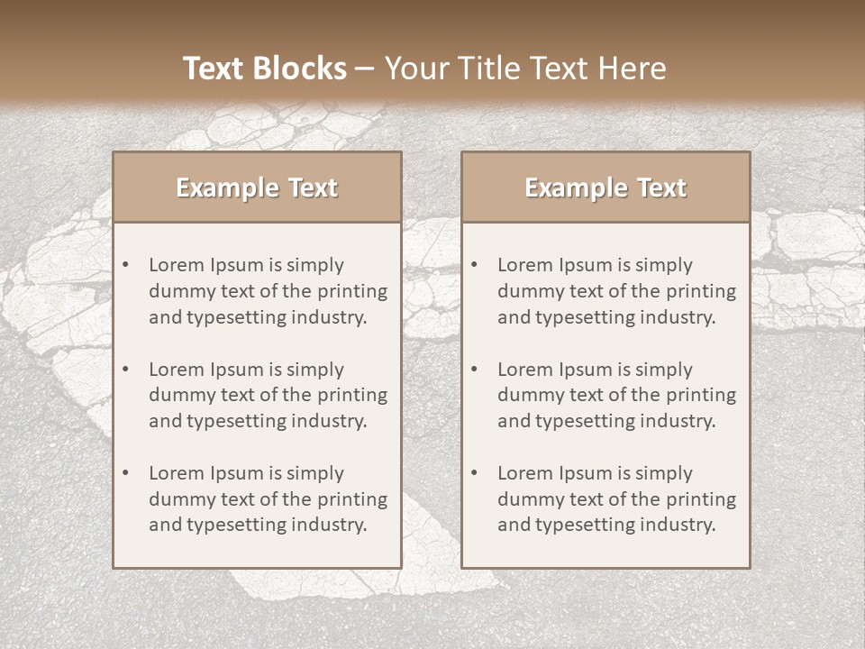 A Cross Painted On The Ground With A Brown Background PowerPoint Template