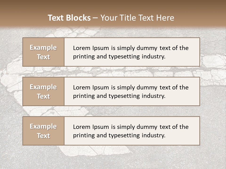 A Cross Painted On The Ground With A Brown Background PowerPoint Template