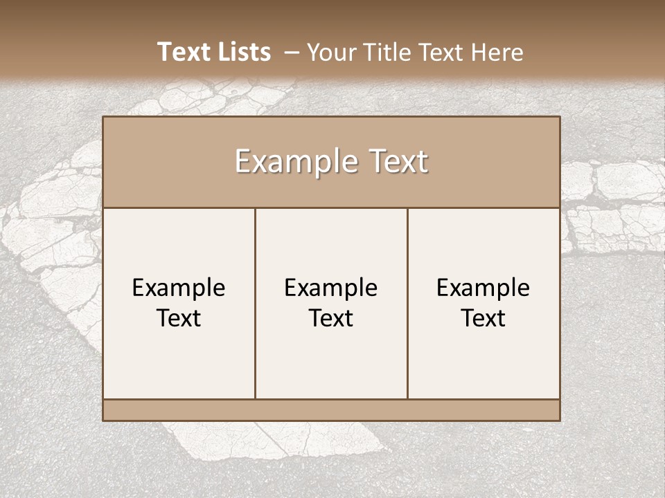 A Cross Painted On The Ground With A Brown Background PowerPoint Template