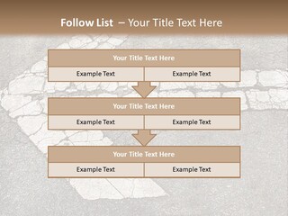 A Cross Painted On The Ground With A Brown Background PowerPoint Template