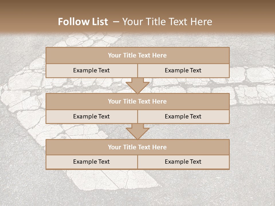 A Cross Painted On The Ground With A Brown Background PowerPoint Template