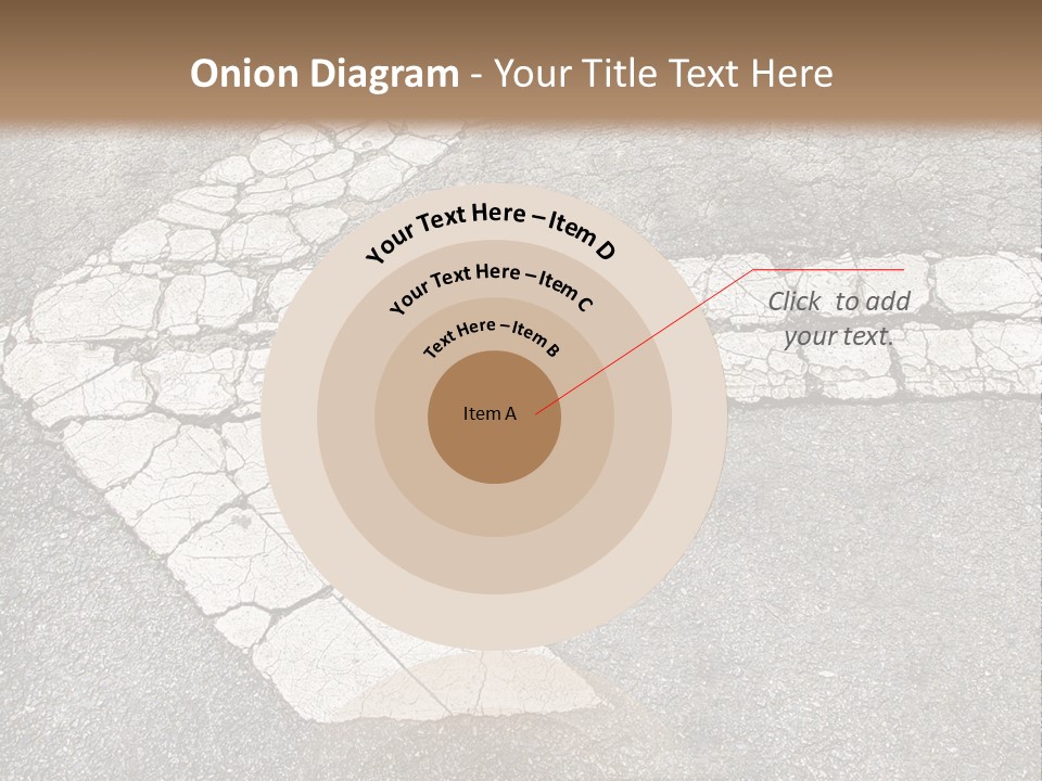 A Cross Painted On The Ground With A Brown Background PowerPoint Template