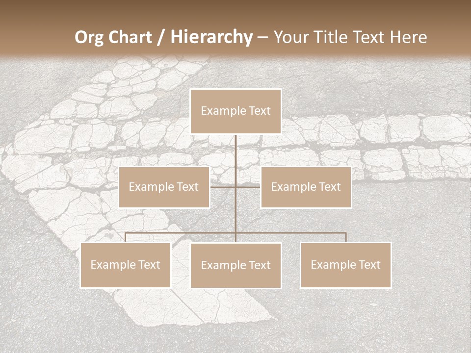 A Cross Painted On The Ground With A Brown Background PowerPoint Template