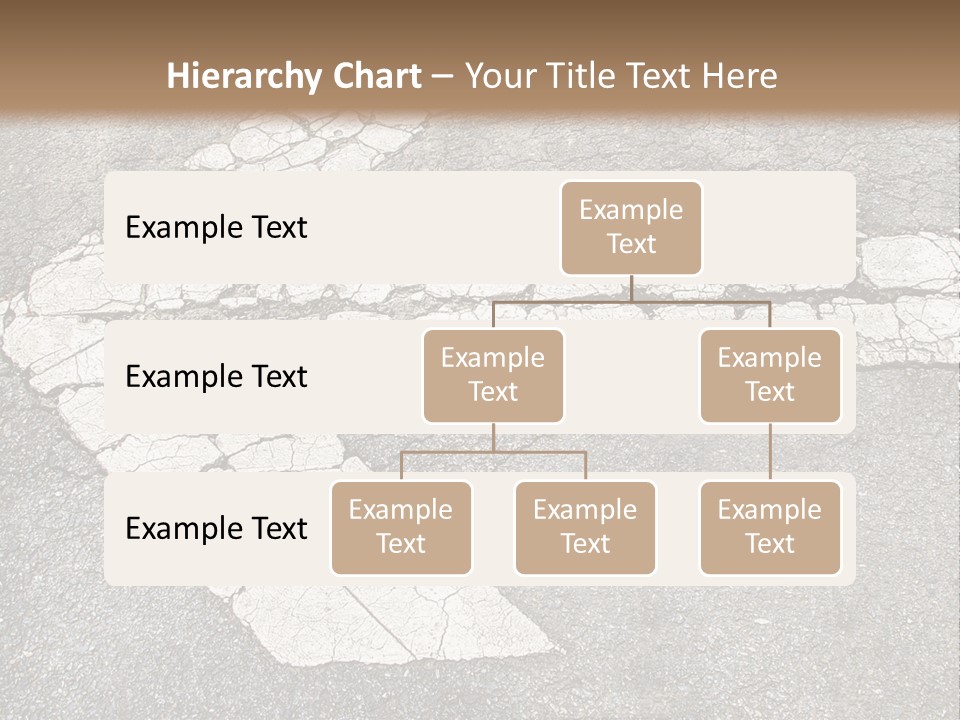 A Cross Painted On The Ground With A Brown Background PowerPoint Template