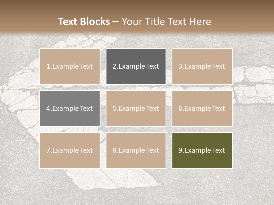 A Cross Painted On The Ground With A Brown Background PowerPoint Template