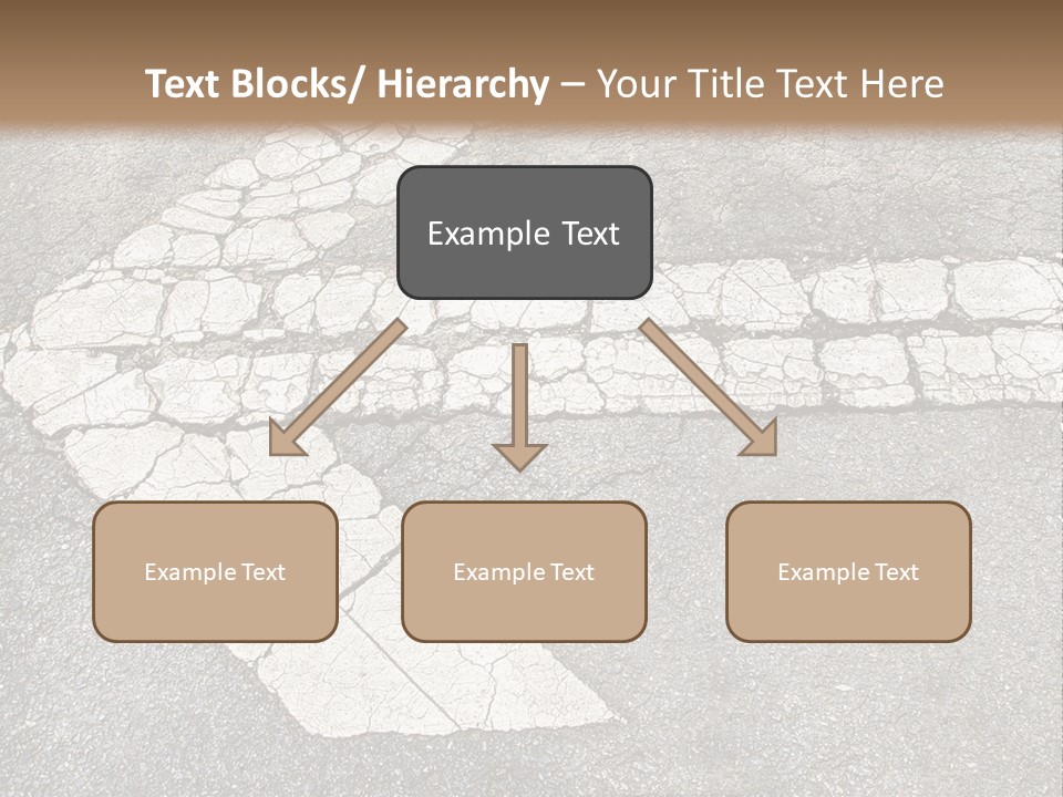A Cross Painted On The Ground With A Brown Background PowerPoint Template