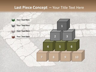 A Cross Painted On The Ground With A Brown Background PowerPoint Template