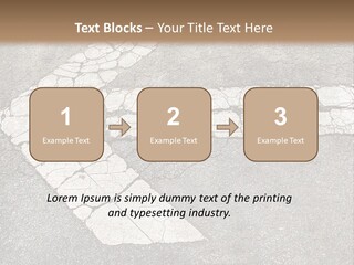 A Cross Painted On The Ground With A Brown Background PowerPoint Template