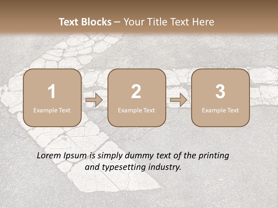 A Cross Painted On The Ground With A Brown Background PowerPoint Template