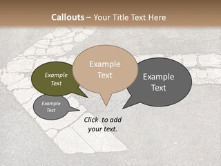 A Cross Painted On The Ground With A Brown Background PowerPoint Template