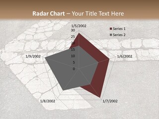 A Cross Painted On The Ground With A Brown Background PowerPoint Template