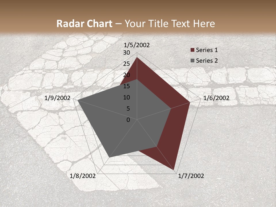 A Cross Painted On The Ground With A Brown Background PowerPoint Template