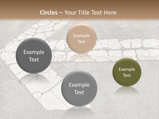 A Cross Painted On The Ground With A Brown Background PowerPoint Template