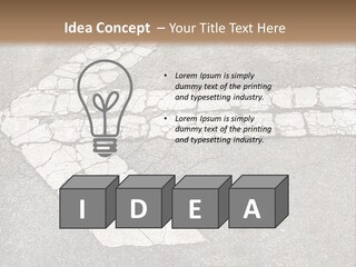 A Cross Painted On The Ground With A Brown Background PowerPoint Template