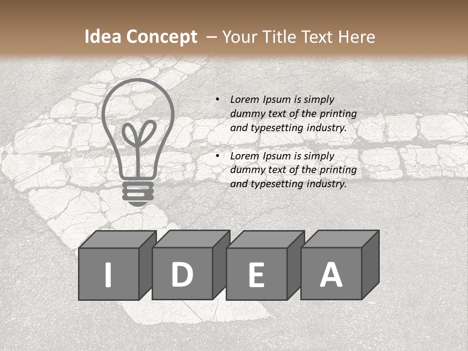 A Cross Painted On The Ground With A Brown Background PowerPoint Template