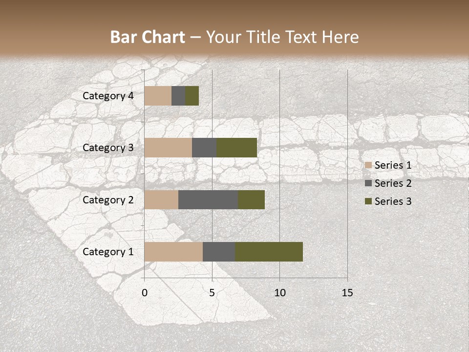 A Cross Painted On The Ground With A Brown Background PowerPoint Template