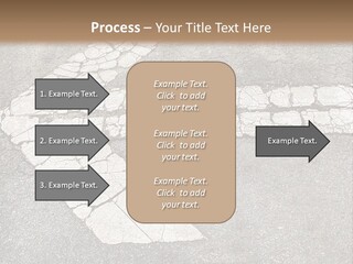 A Cross Painted On The Ground With A Brown Background PowerPoint Template