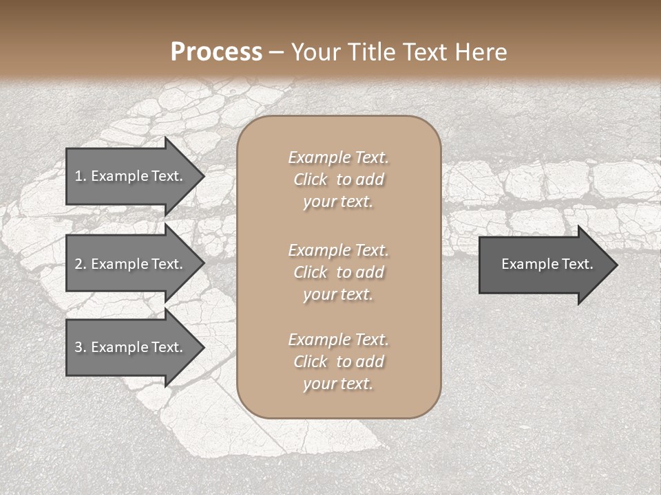 A Cross Painted On The Ground With A Brown Background PowerPoint Template