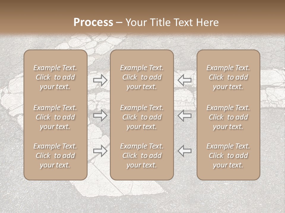 A Cross Painted On The Ground With A Brown Background PowerPoint Template