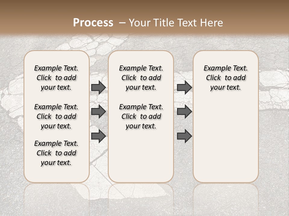 A Cross Painted On The Ground With A Brown Background PowerPoint Template