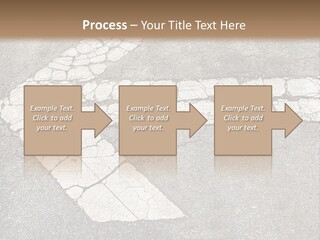 A Cross Painted On The Ground With A Brown Background PowerPoint Template